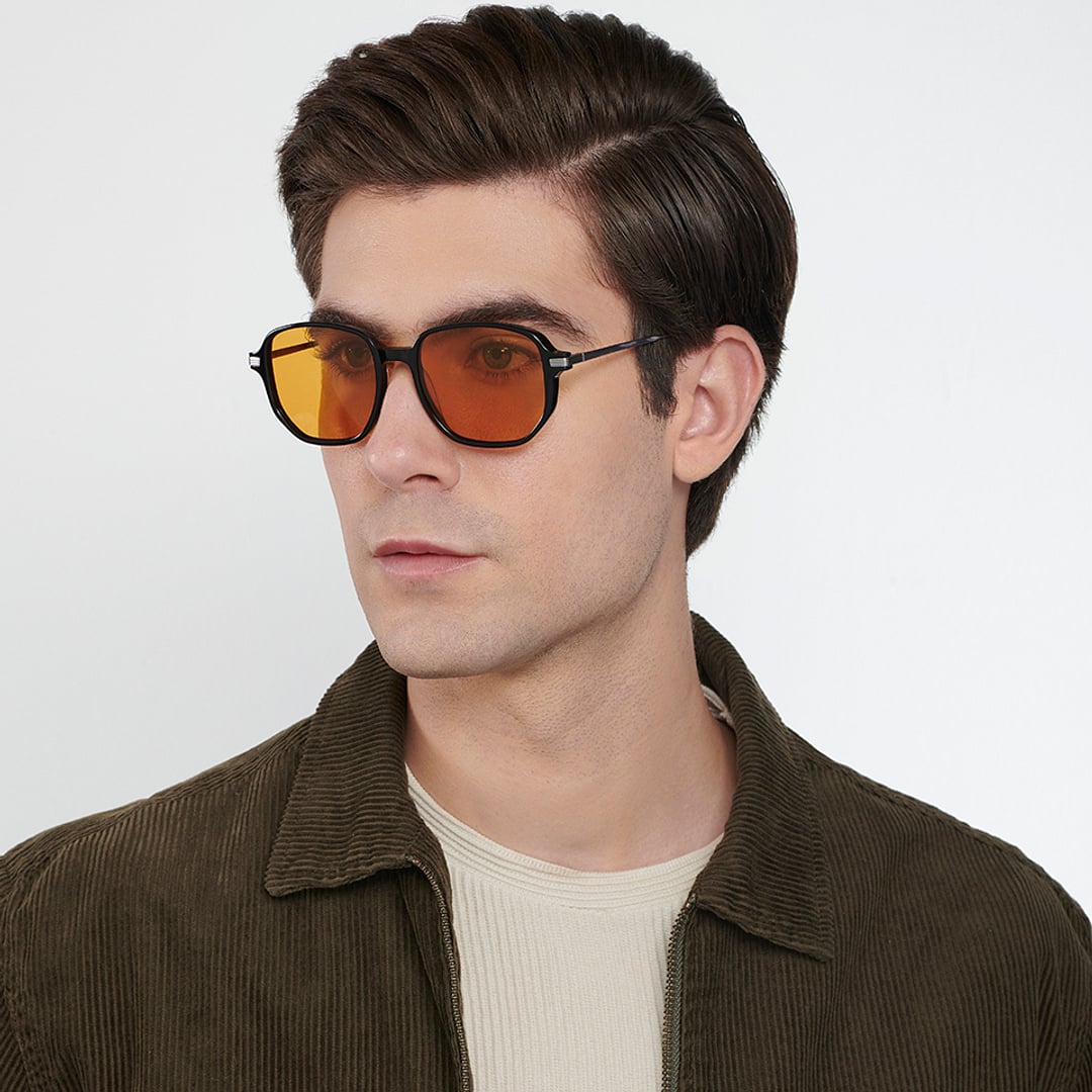 John Jacobs Online Black Full Rim Square right side