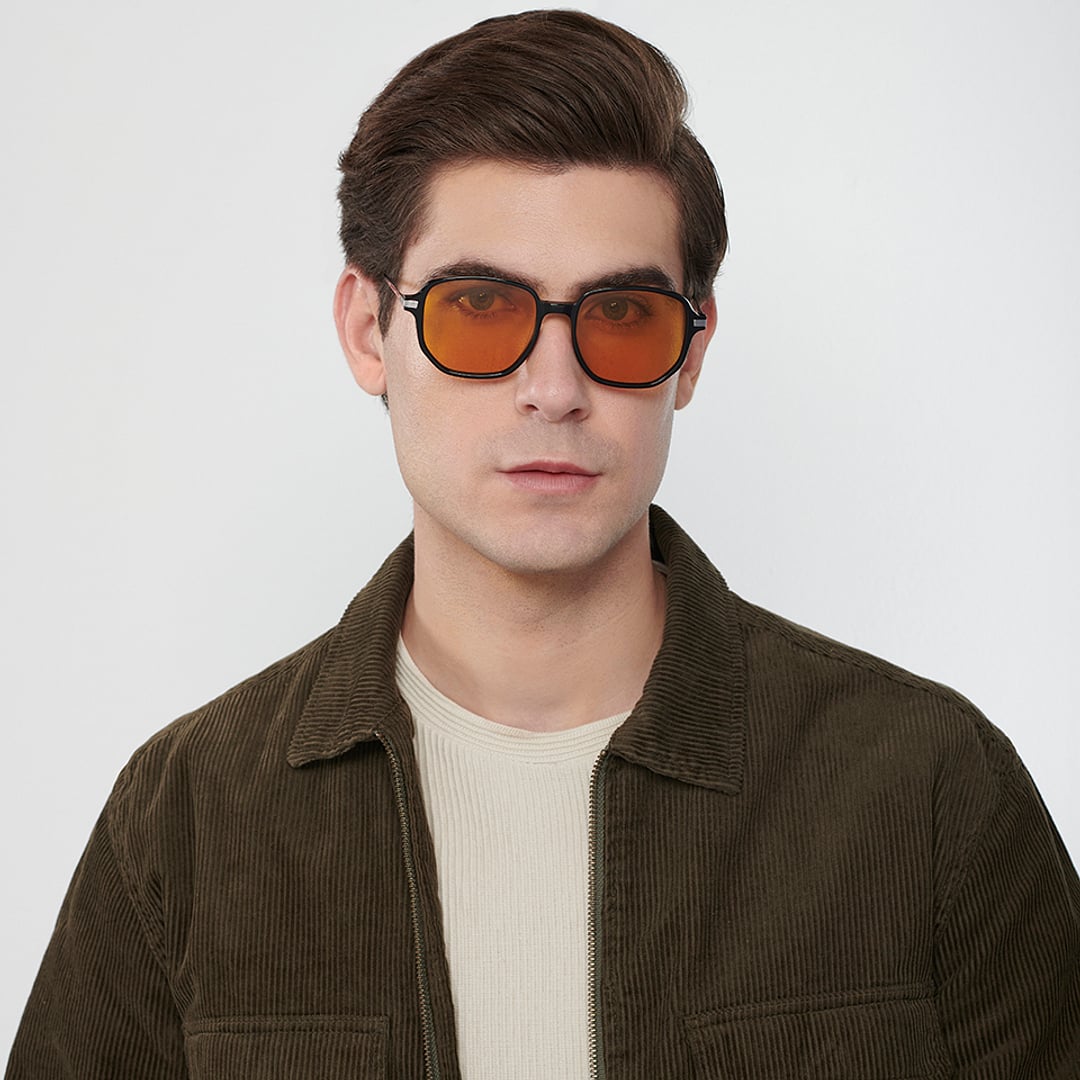 John Jacobs Online Black Full Rim Square left side