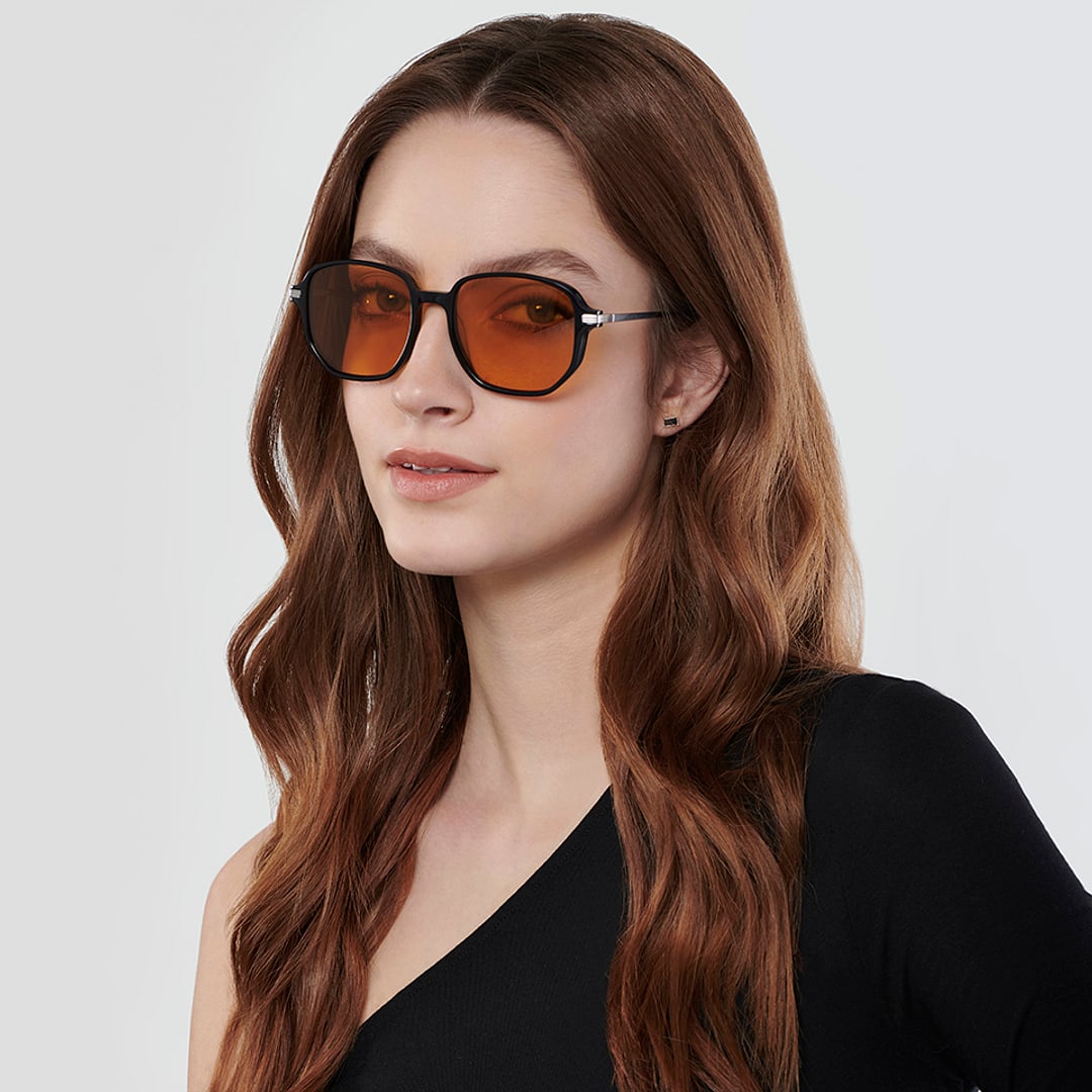 John Jacobs Online Black Full Rim Square left side