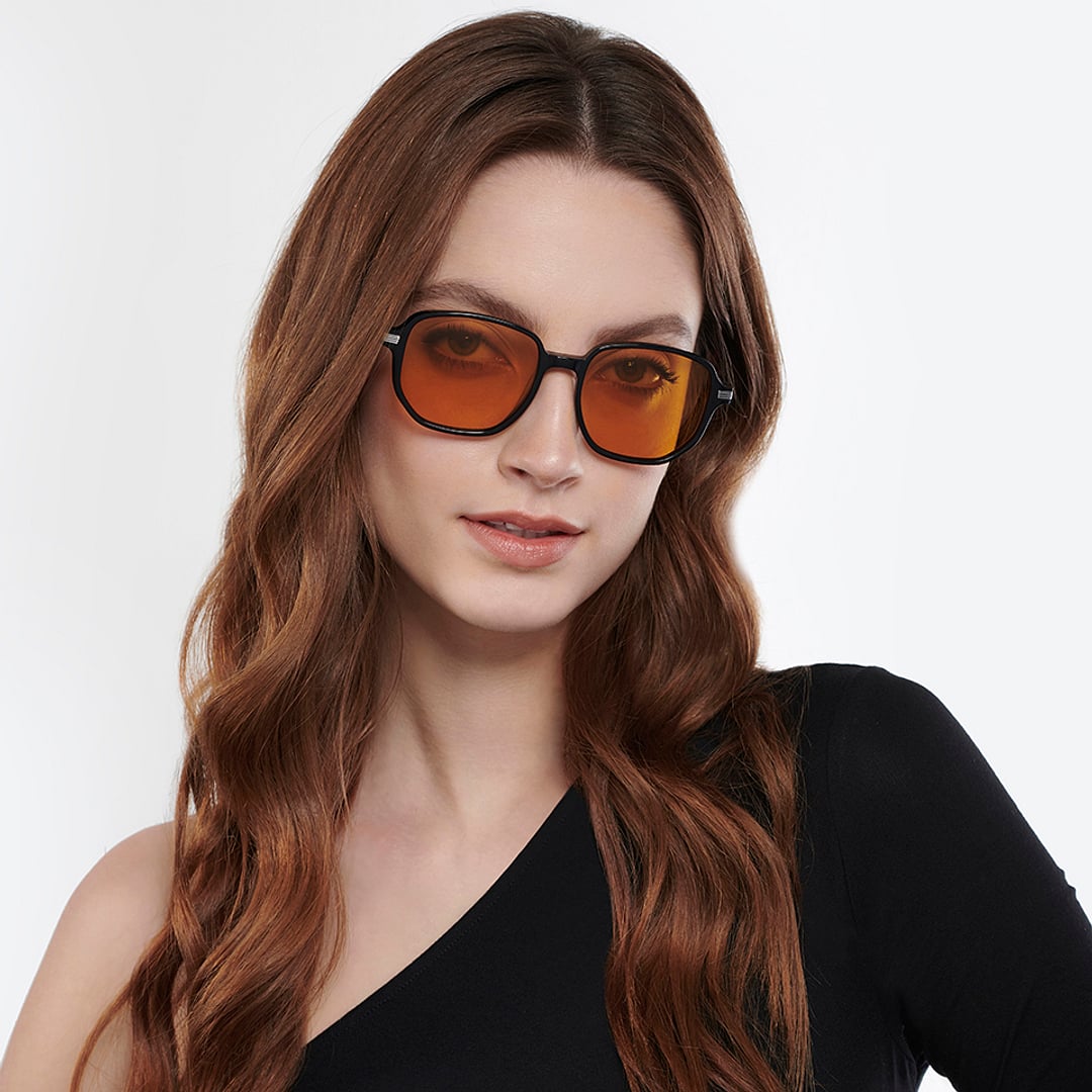 John Jacobs Online Black Full Rim Square right side