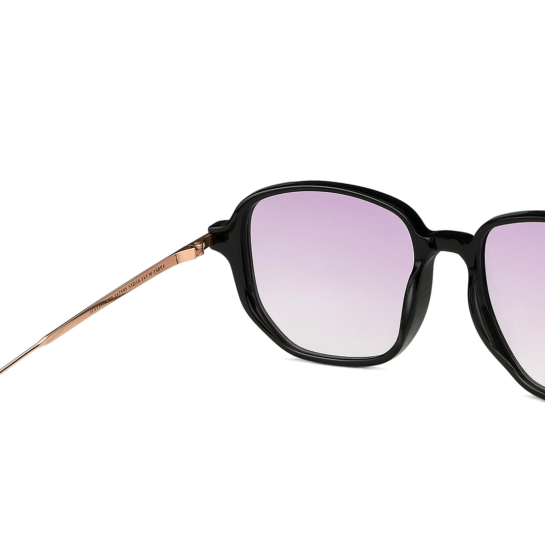 John Jacobs Black Full Rim Square right side