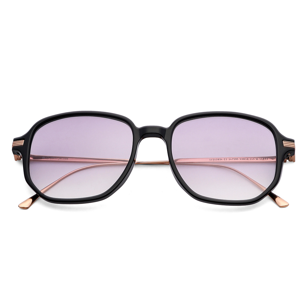 John Jacobs Black Full Rim Square left side