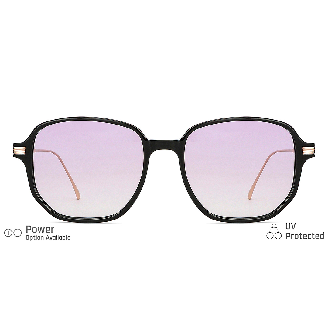 John Jacobs Black Full Rim Square left side