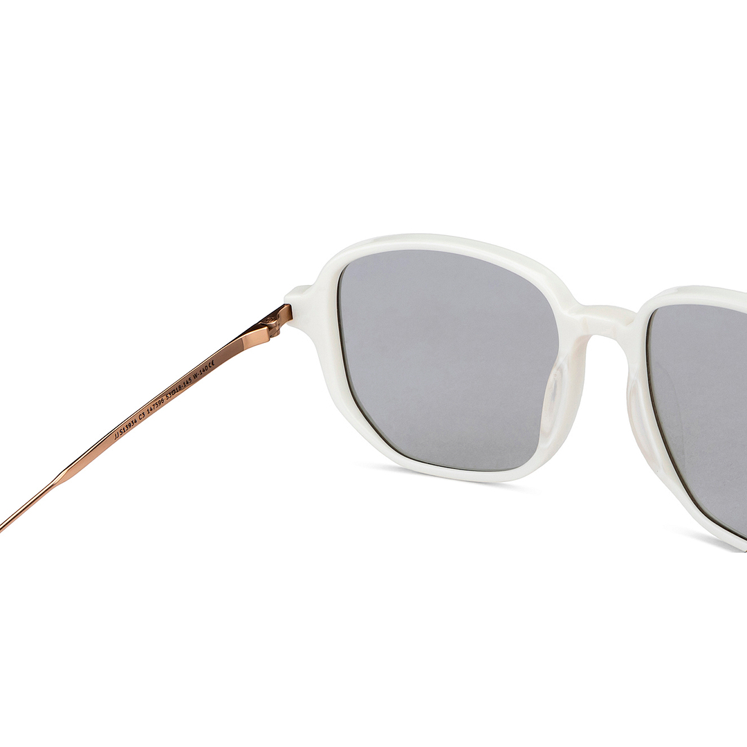 John Jacobs Online White Full Rim Square right side