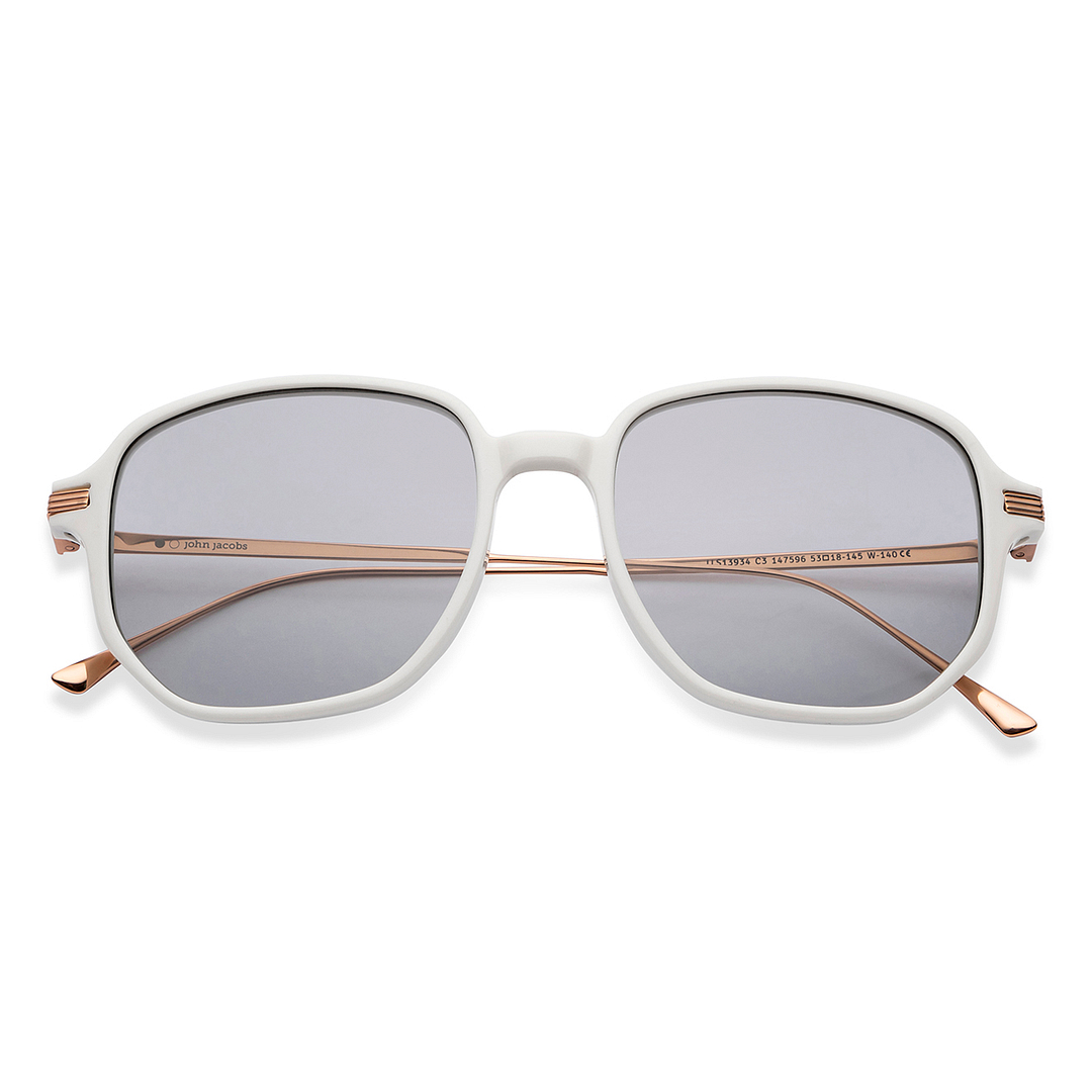 John Jacobs Online White Full Rim Square left side