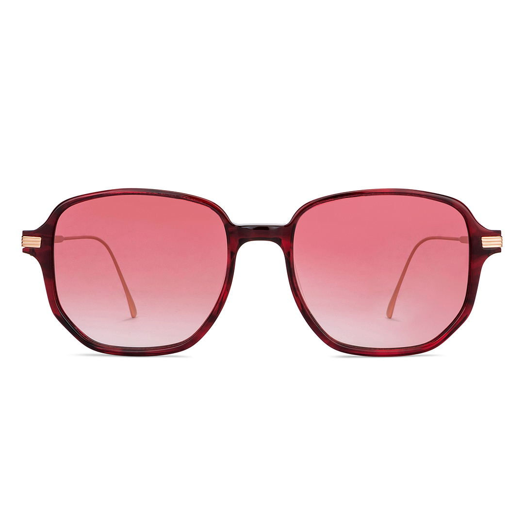 John Jacobs Online Red Full Rim Square left side