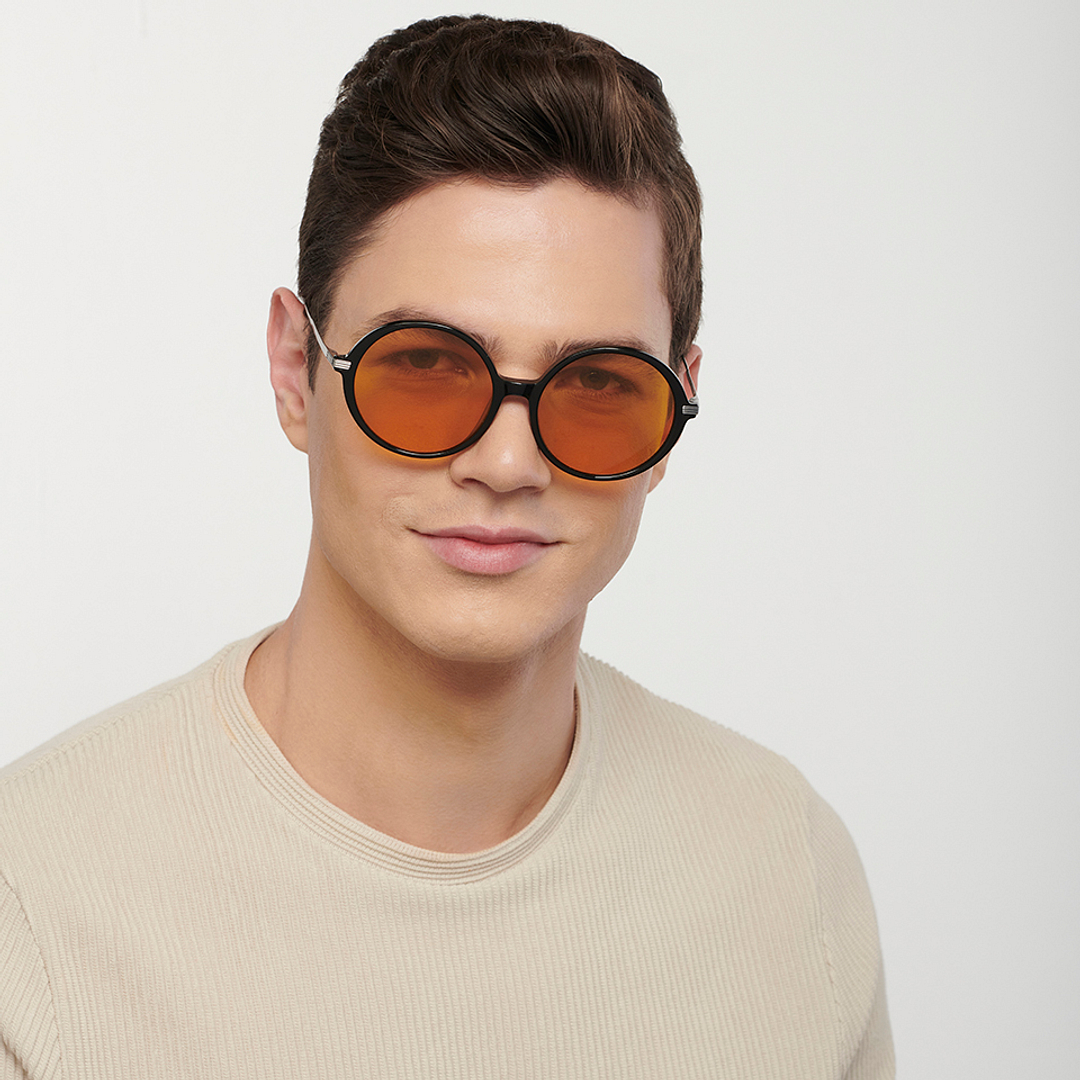 John Jacobs Online Black Full Rim Round left side