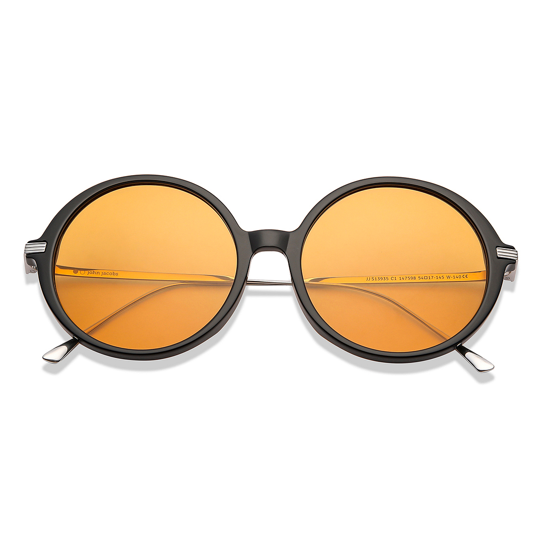 John Jacobs Online Black Full Rim Round left side