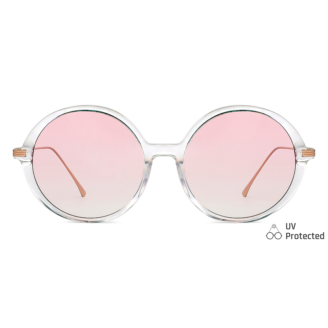 John Jacobs Online Crystal Transparent Full Rim Round right side