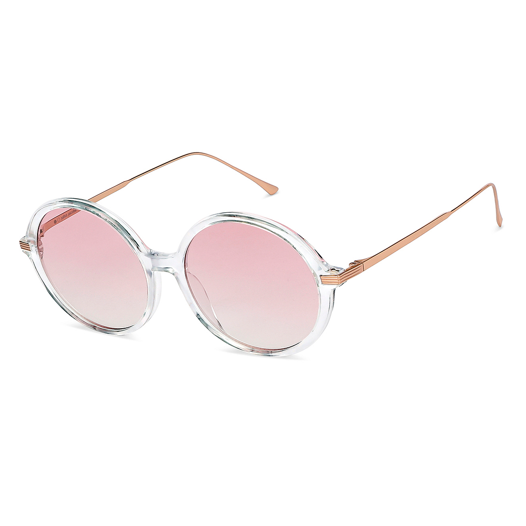 John Jacobs Online Crystal Transparent Full Rim Round right side