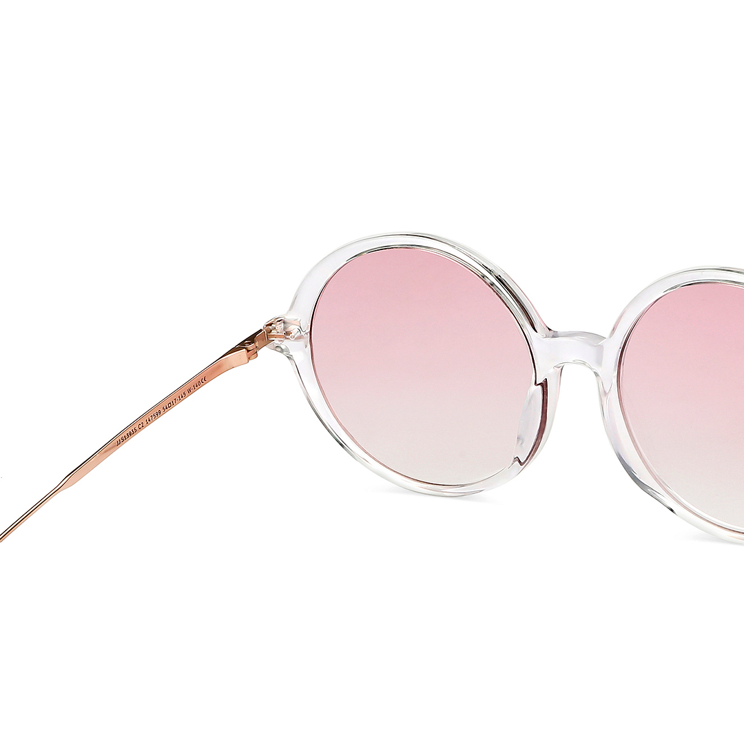 John Jacobs Online Crystal Transparent Full Rim Round right side