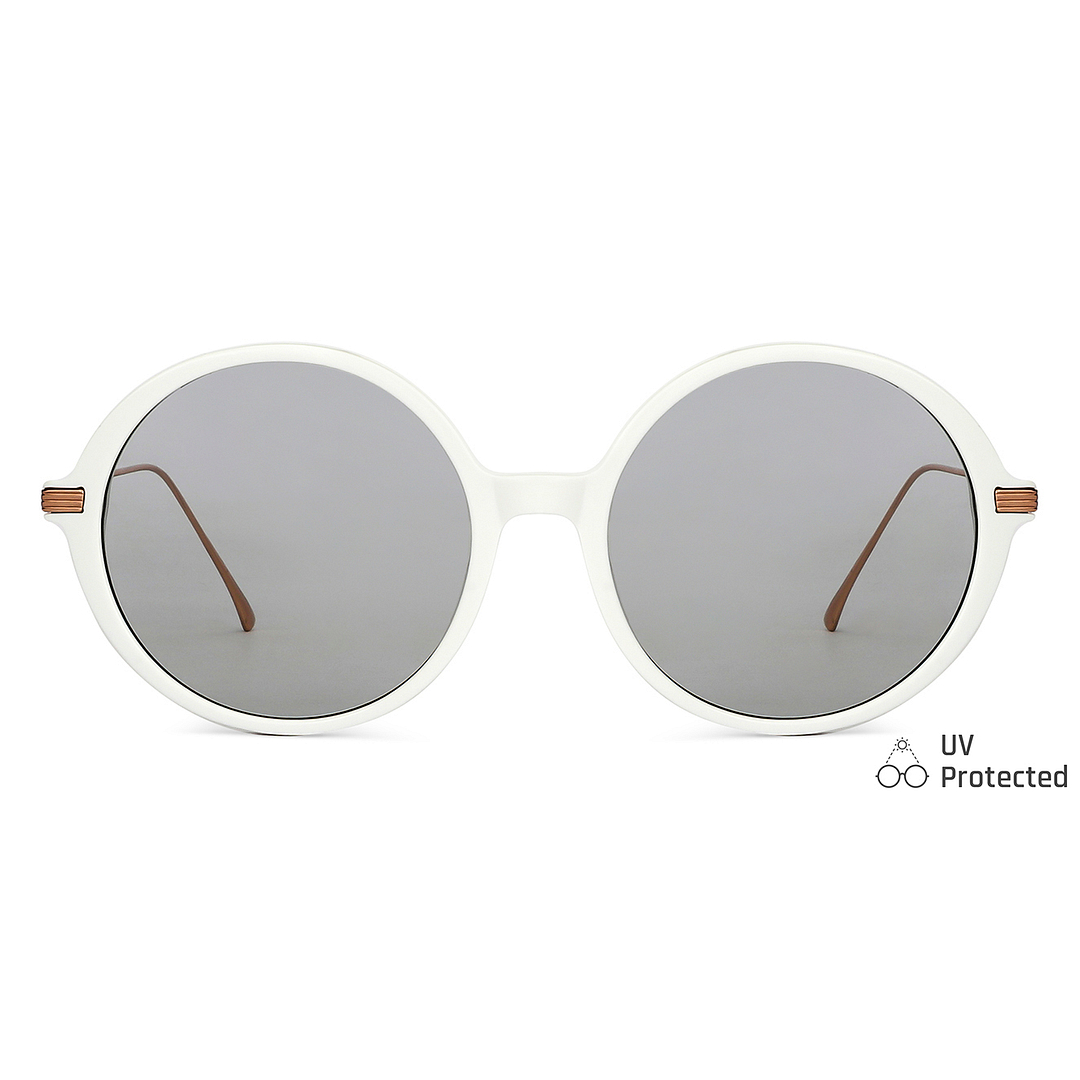 John Jacobs Online White Full Rim Round right side