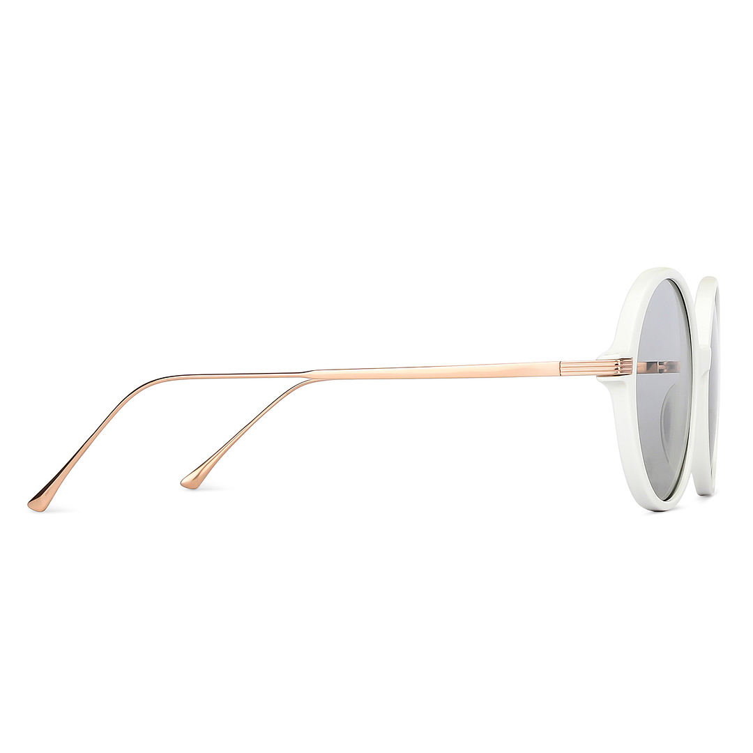 John Jacobs Online White Full Rim Round left side