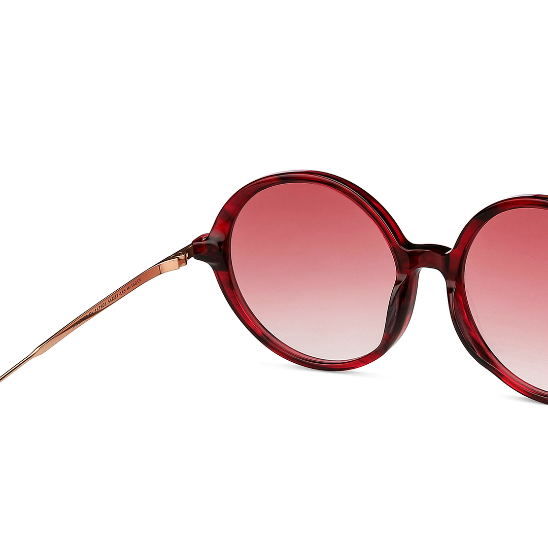 John Jacobs Online Red Full Rim Round right side