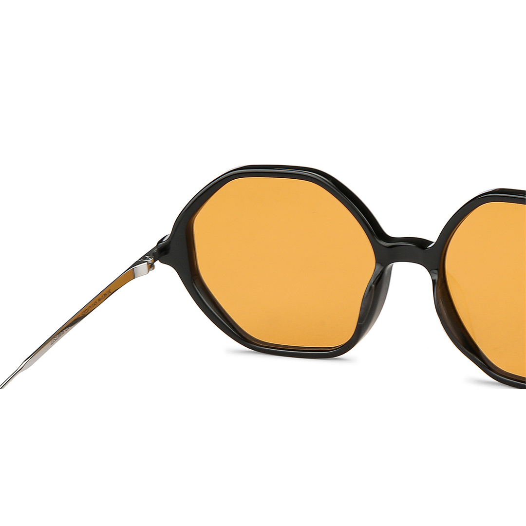 John Jacobs Black Full Rim Geometric right side