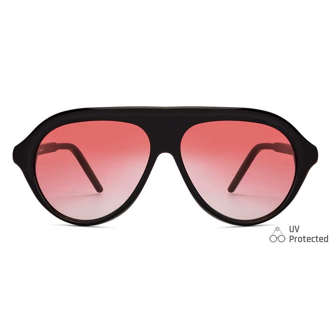 John Jacobs Online Black Full Rim Aviator right side