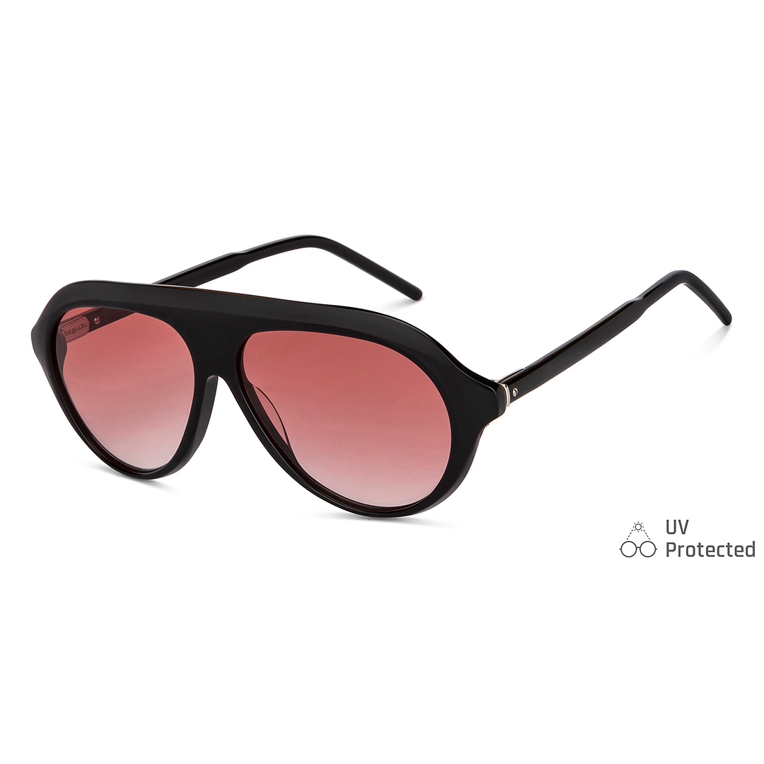 John Jacobs Online Black Full Rim Aviator left side