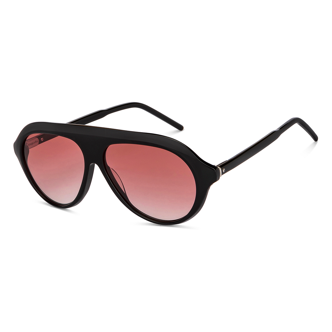 John Jacobs Online Black Full Rim Aviator right side