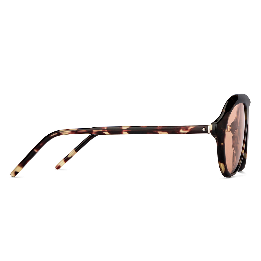 John Jacobs Online Tortoise Full Rim Aviator left side