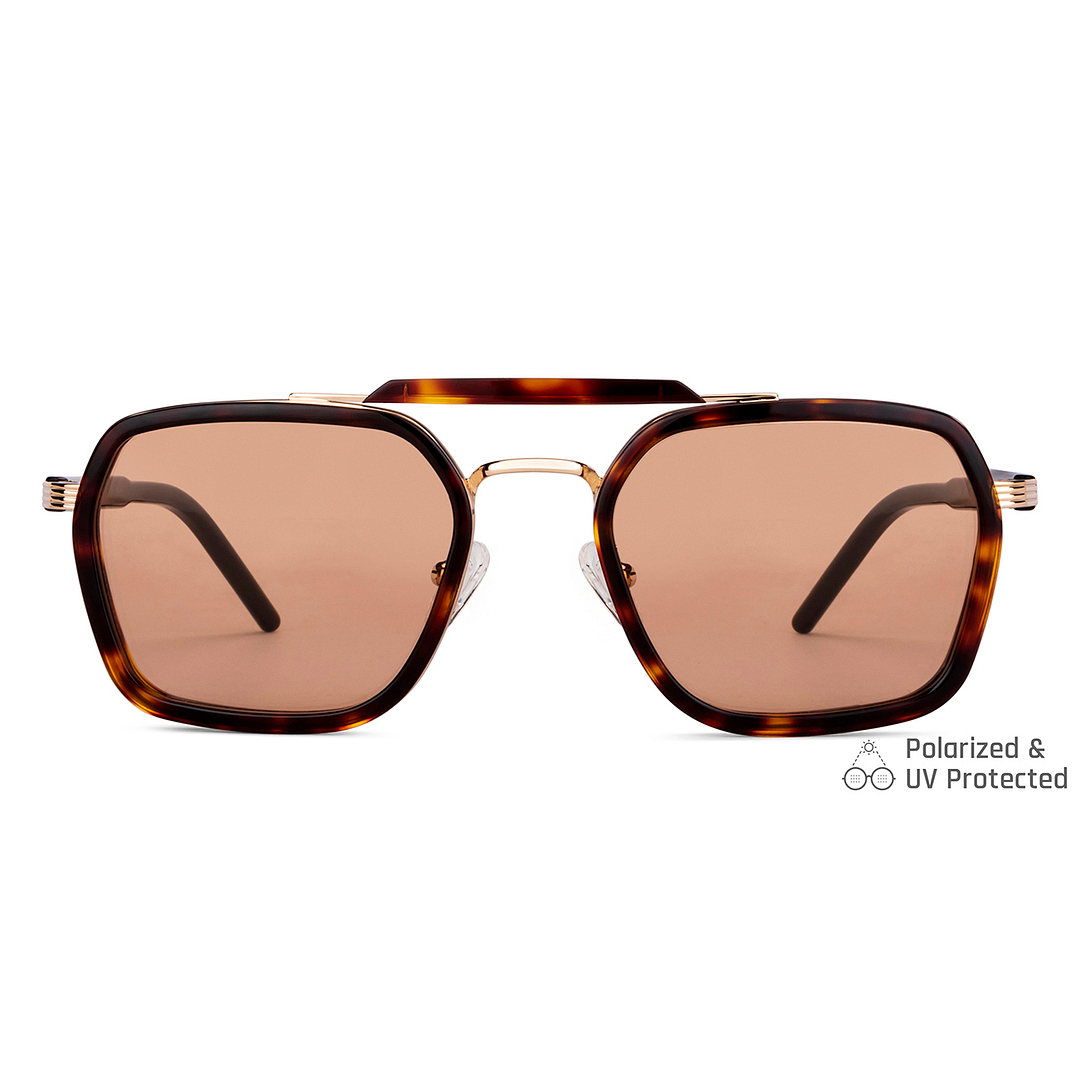 John Jacobs Online Gold Full Rim Rectangle left side