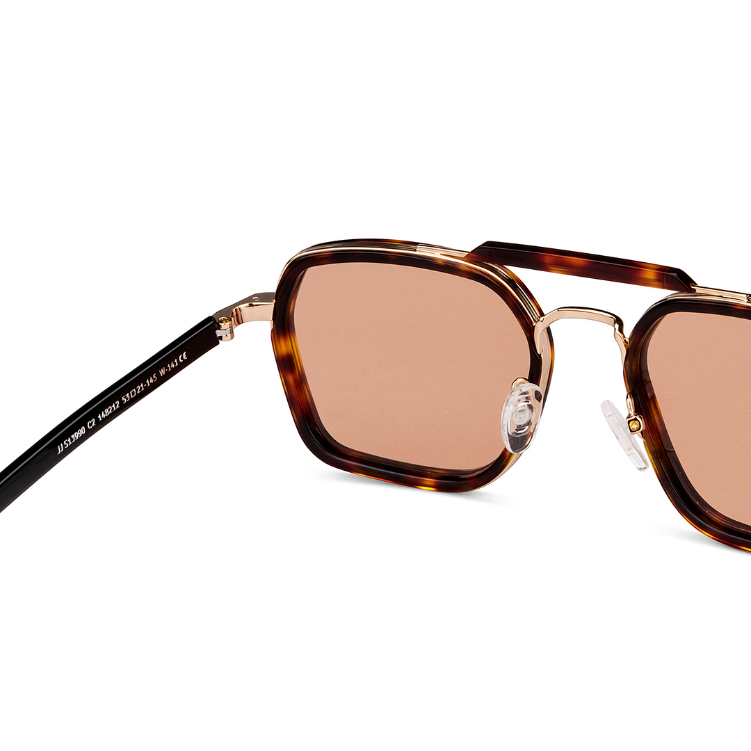 John Jacobs Online Gold Full Rim Rectangle right side