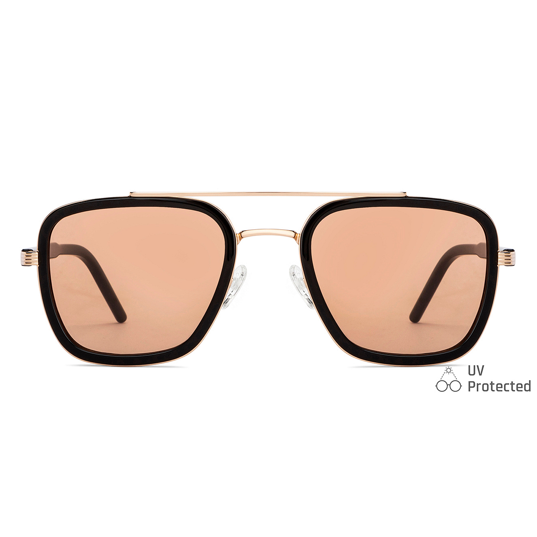 John Jacobs Black Full Rim Rectangle left side