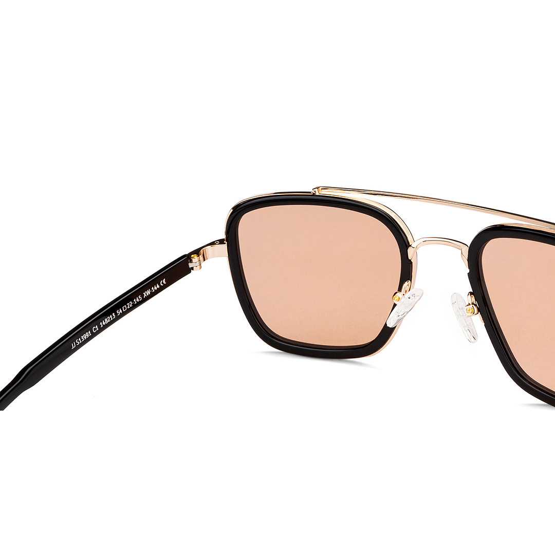 John Jacobs Black Full Rim Rectangle right side