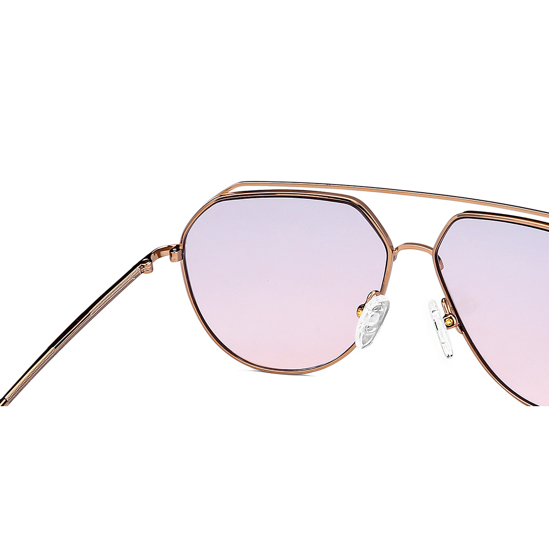 John Jacobs Online Gold Full Rim Aviator right side