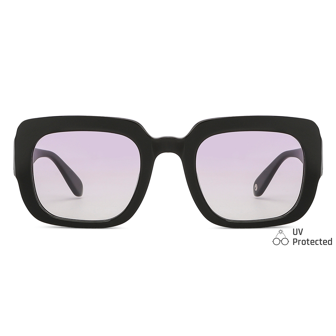 John Jacobs Black Full Rim Square left side