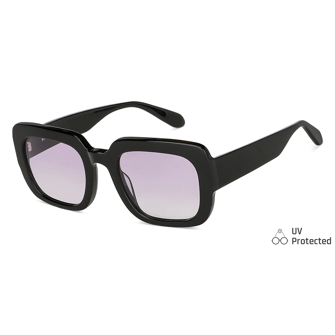 John Jacobs Black Full Rim Square right side