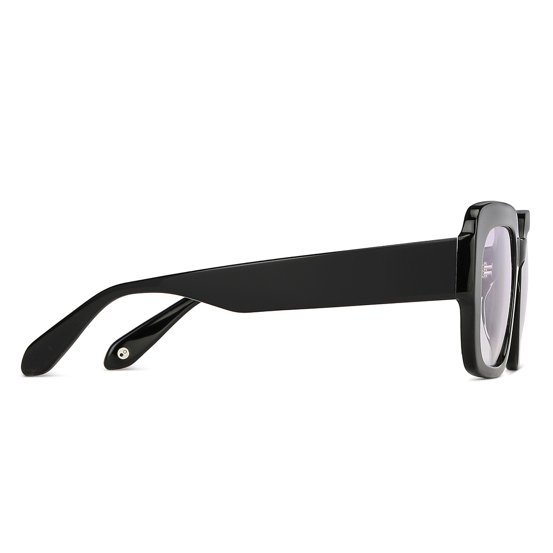 John Jacobs Black Full Rim Square left side