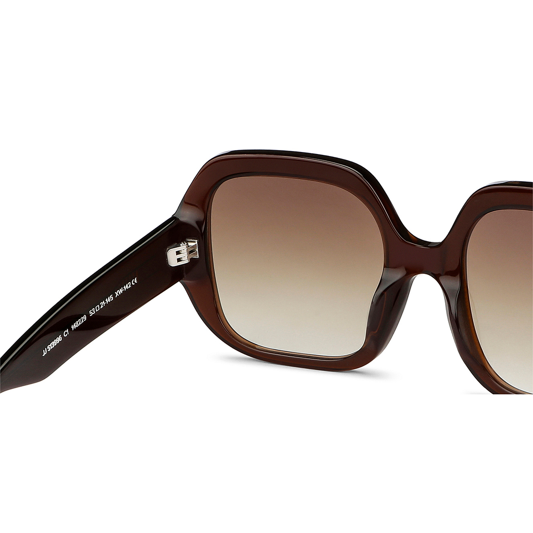 John Jacobs Light Brown Full Rim Square right side