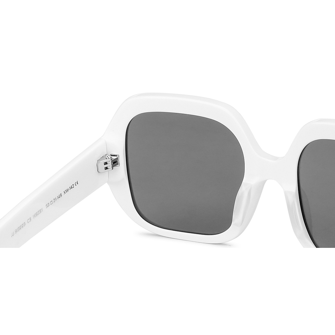 John Jacobs White Full Rim Square right side