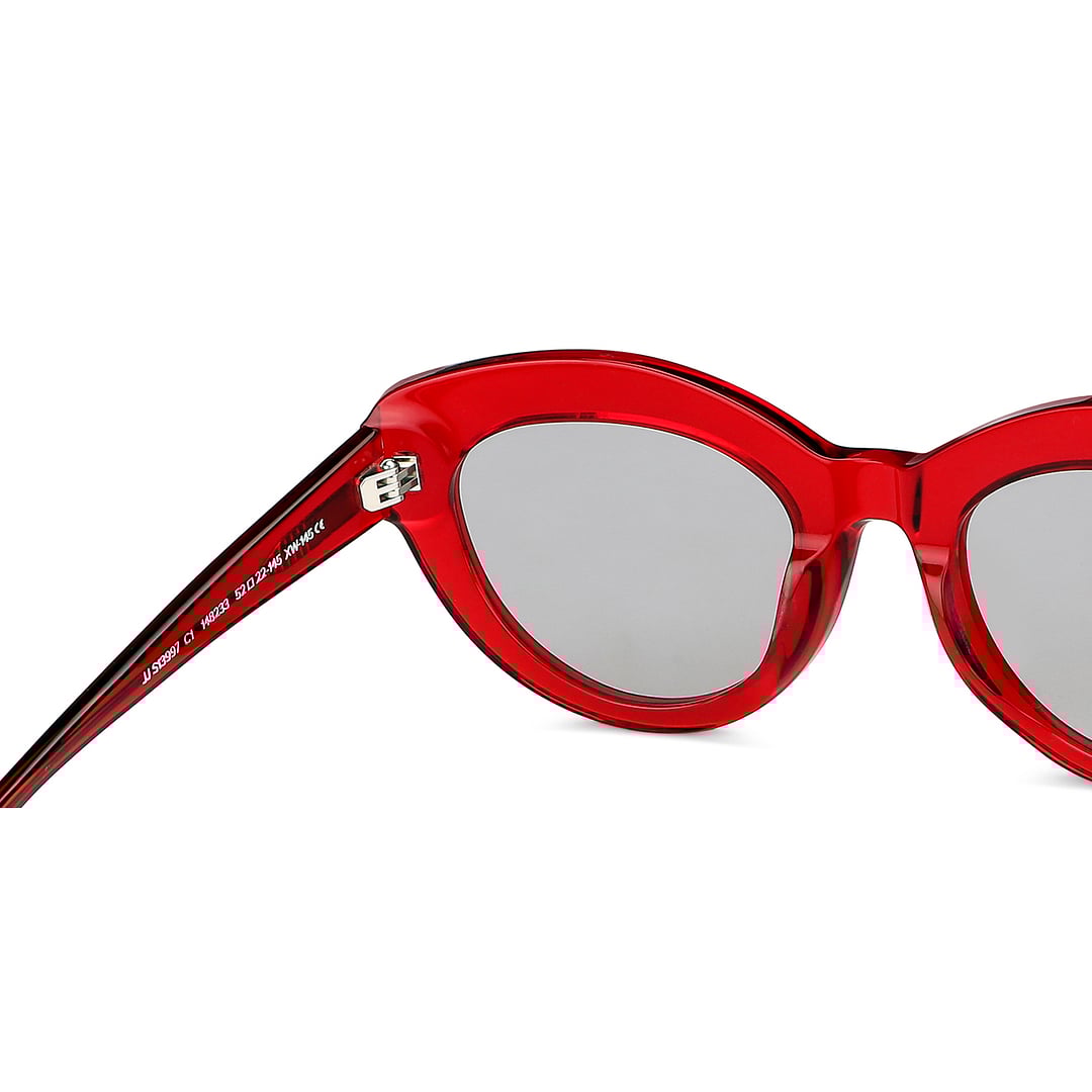 John Jacobs Online Red Full Rim Cat Eye right side