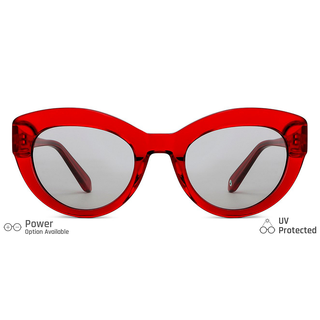 John Jacobs Online Red Full Rim Cat Eye right side