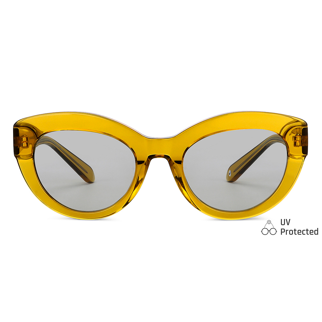 John Jacobs Online Light Brown Full Rim Cat Eye right side