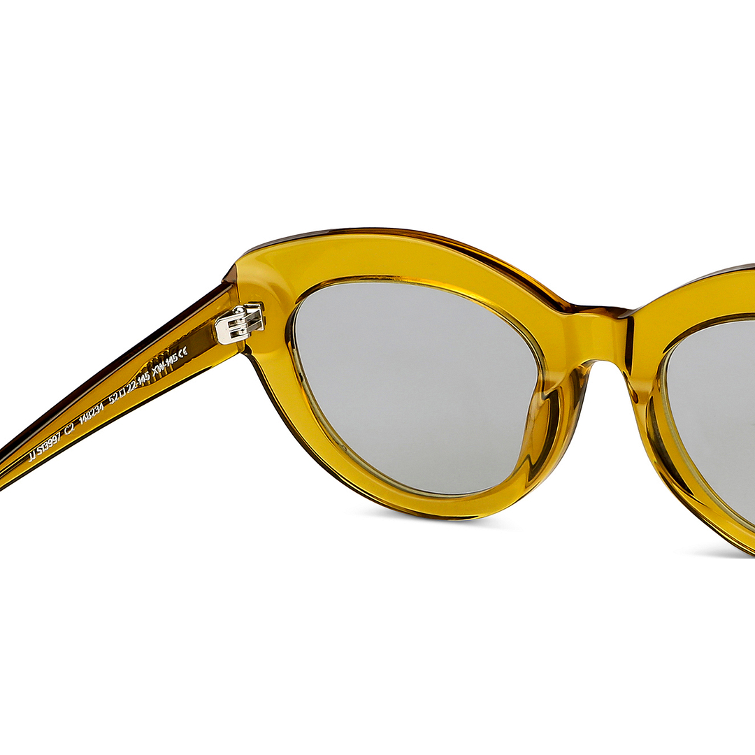 John Jacobs Online Light Brown Full Rim Cat Eye right side