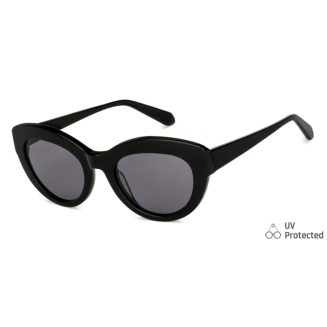 John Jacobs Black Full Rim Cat Eye right side