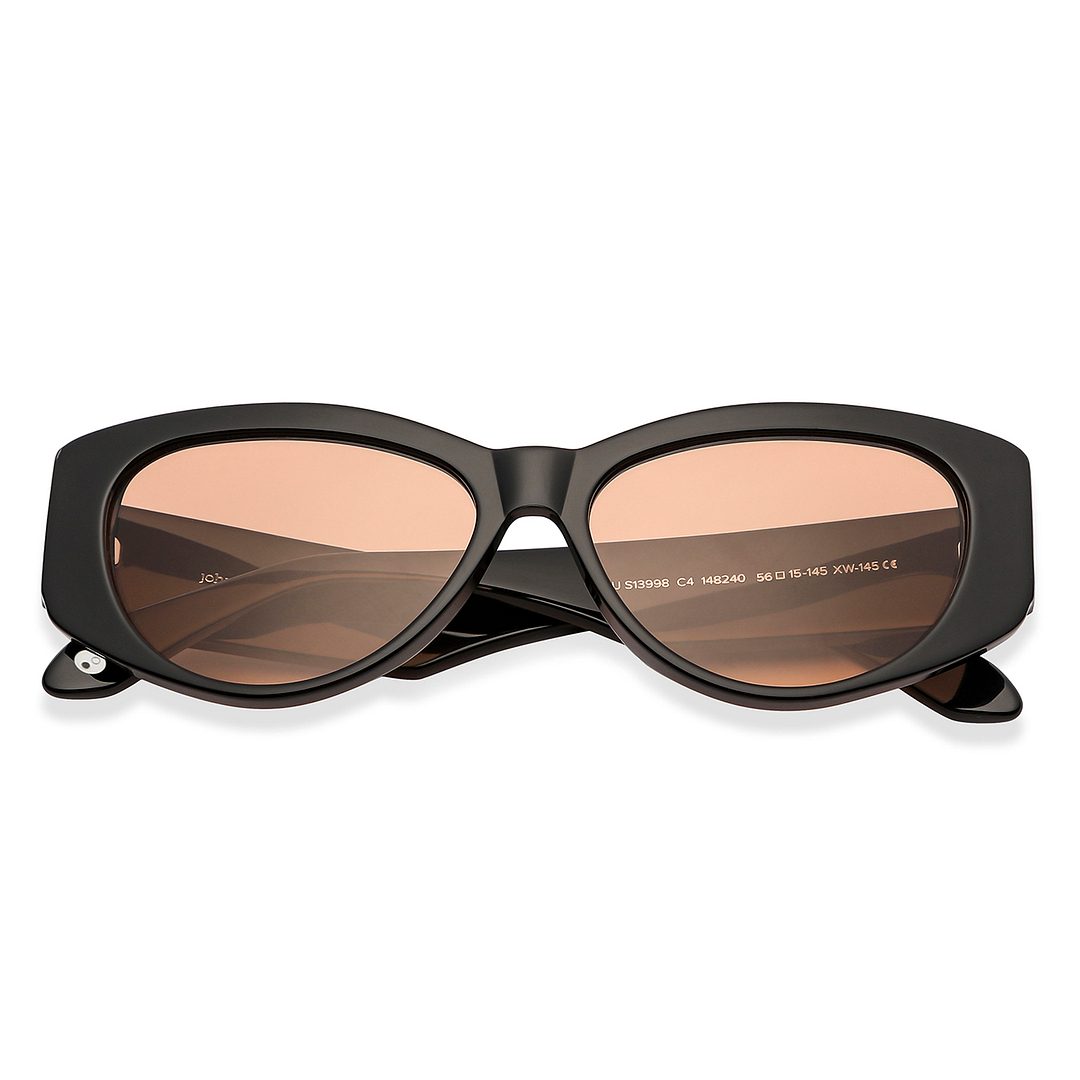 John Jacobs Online Black Full Rim Cat Eye left side