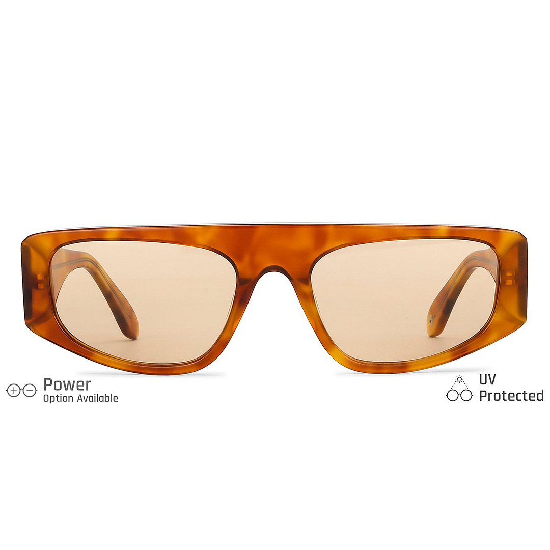 John Jacobs Online Light Brown Full Rim Rectangle left side