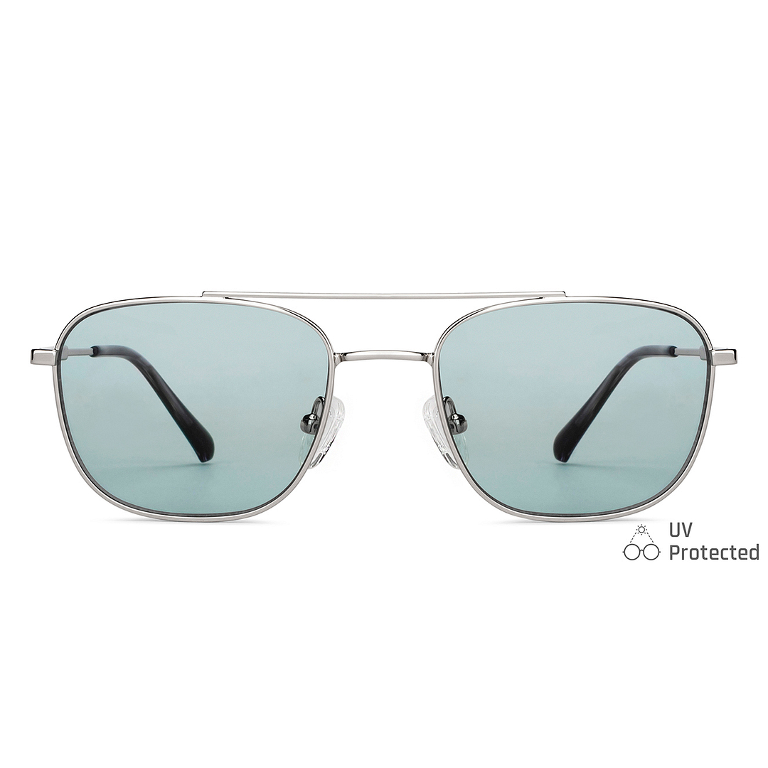 John Jacobs Silver Full Rim Aviator left side