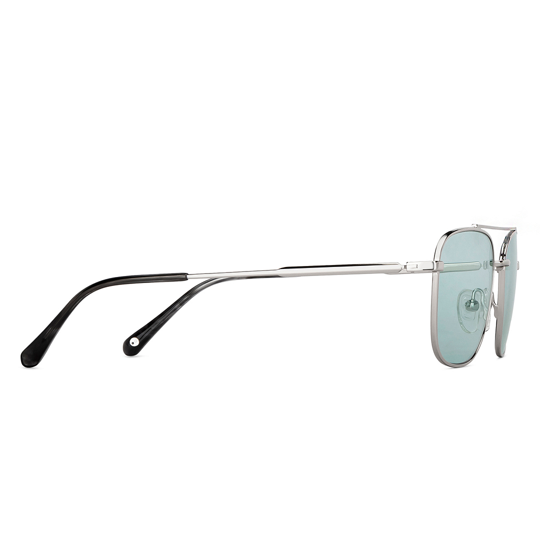 John Jacobs Silver Full Rim Aviator left side