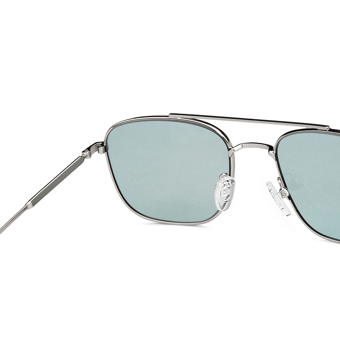 John Jacobs Silver Full Rim Aviator right side