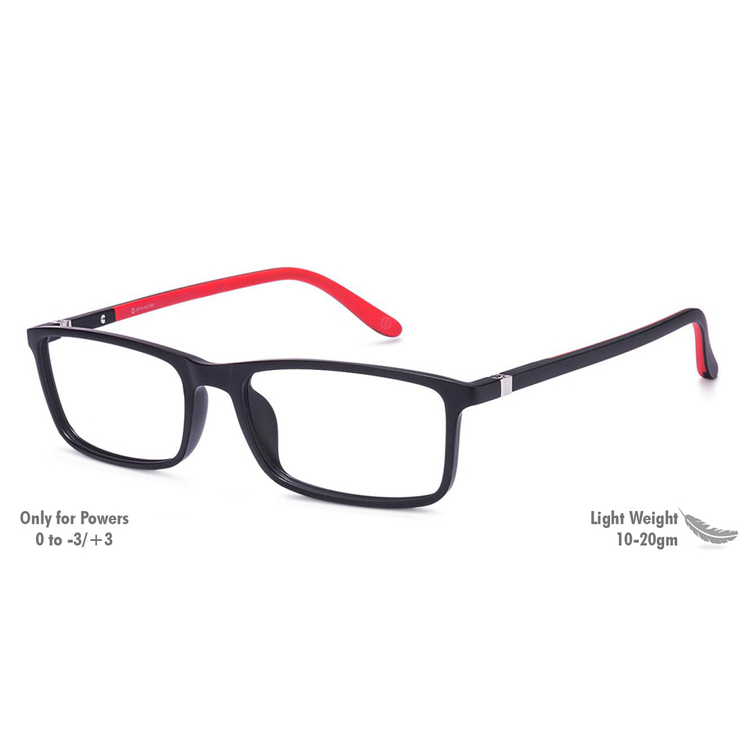Lenskart Lenskart TOI Special: Matte Black Full Rim Rectangle Lenskart TOI Special TR Flex JJ 2237-C2 right side