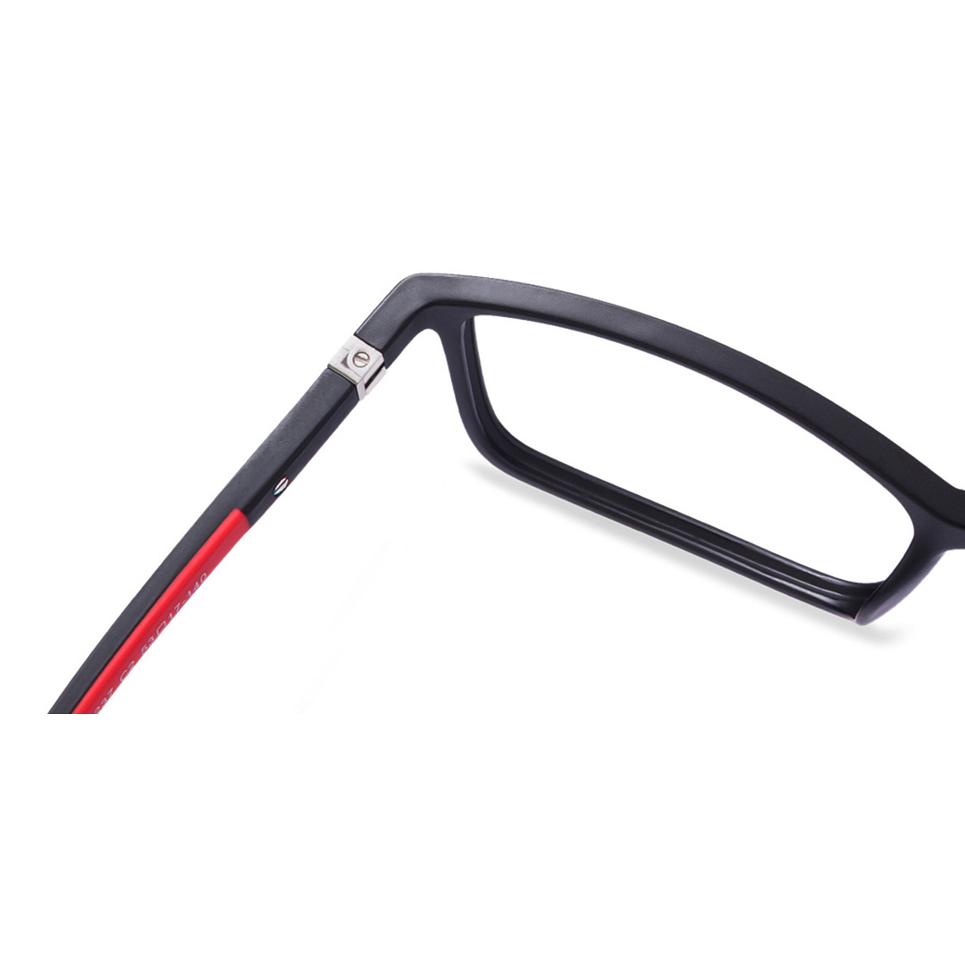 Lenskart Lenskart TOI Special: Matte Black Full Rim Rectangle Lenskart TOI Special TR Flex JJ 2237-C2 left side