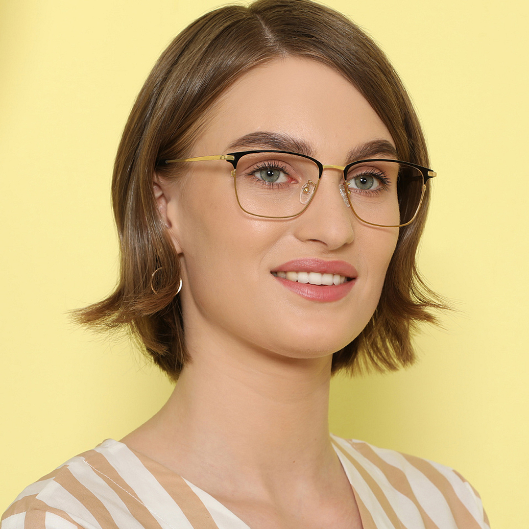 John Jacobs Online Black Full Rim Square left side