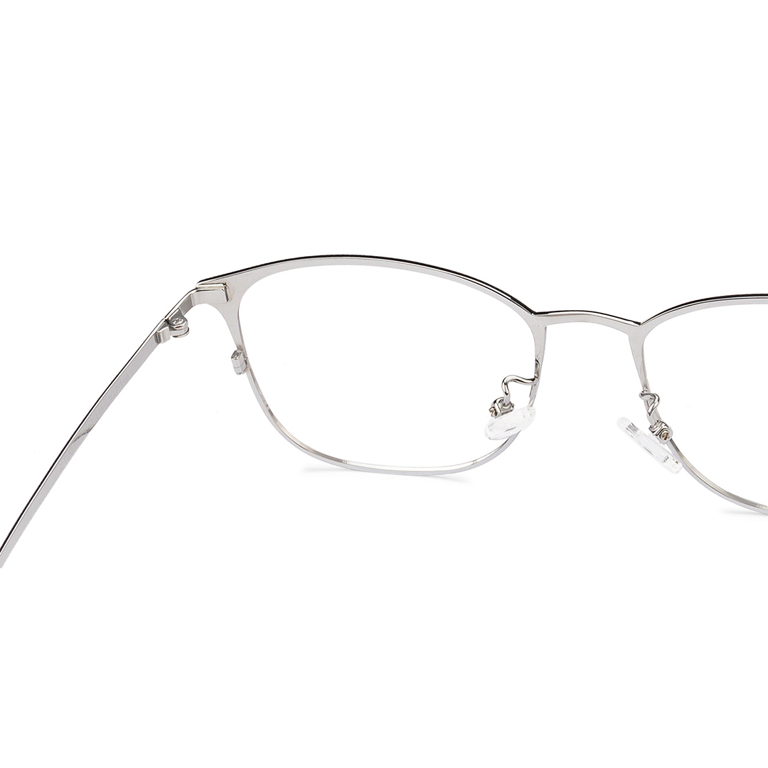 John Jacobs Silver Full Rim Square right side