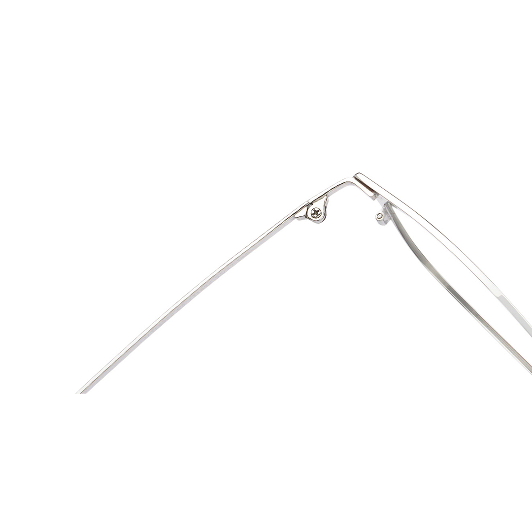 John Jacobs Silver Full Rim Square left side