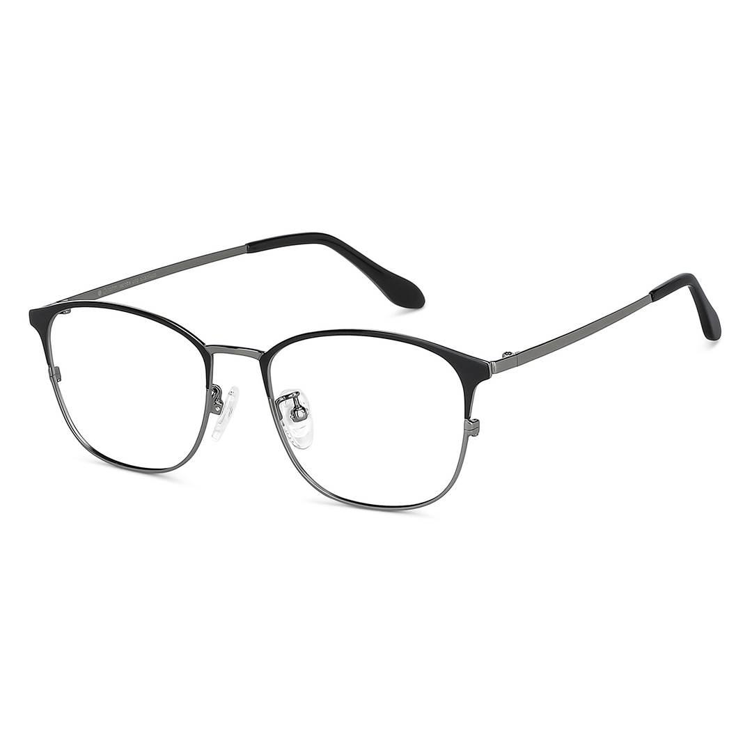 John Jacobs Dark Gunmetal Full Rim Square left side