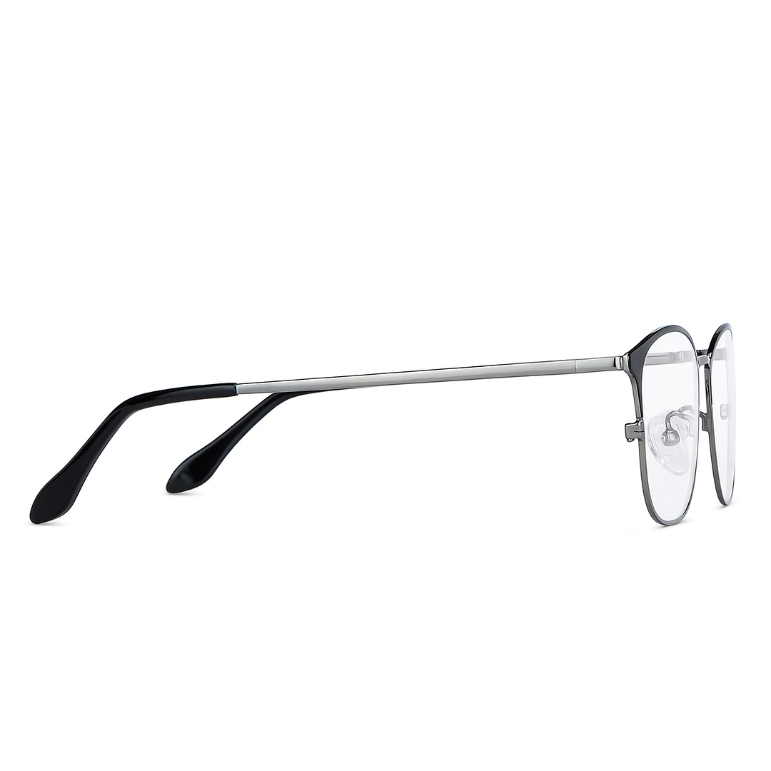 John Jacobs Dark Gunmetal Full Rim Square right side